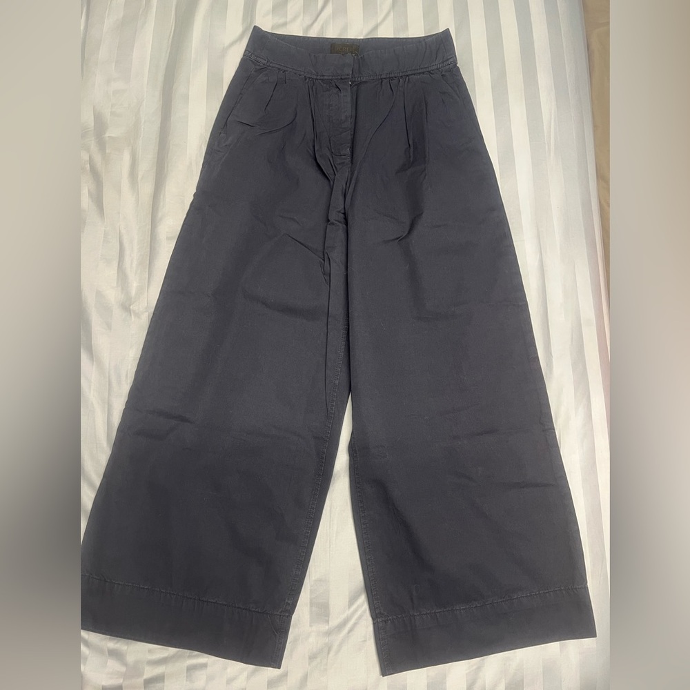 J. Crew Navy Wide-Leg Pants
